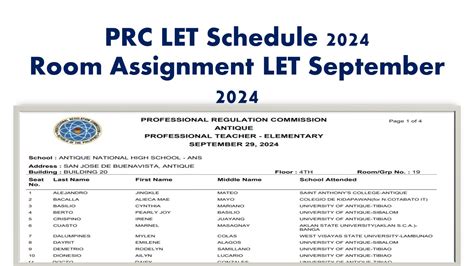 prc pampanga schedule|Room Assignment .